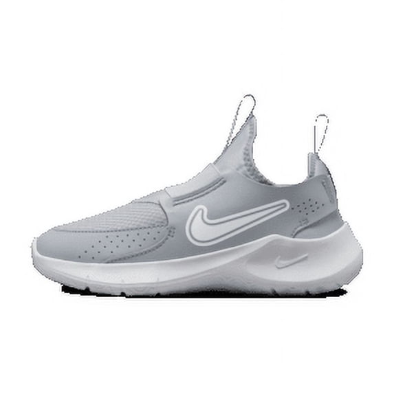 Nike Flex Runner 3 Little Kids' Shoes Color: Wolf Grey/White Size: 13.5C