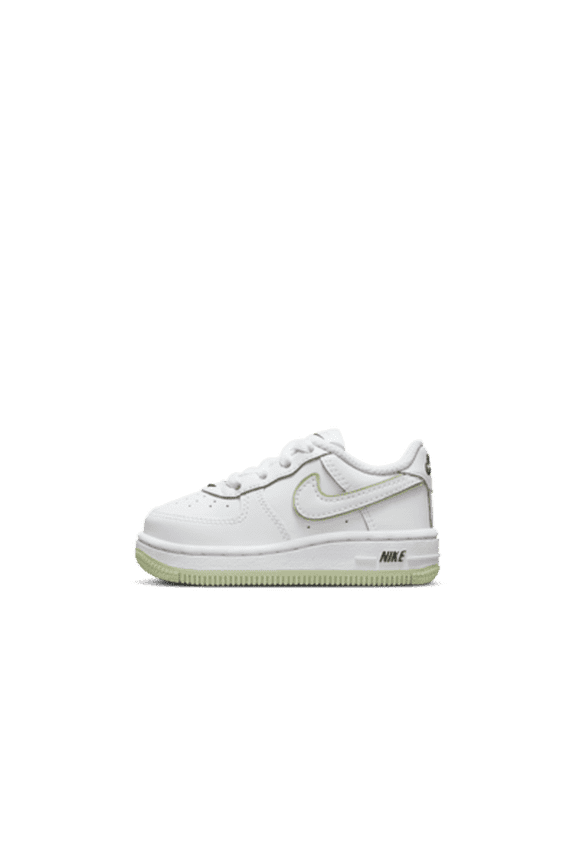 Toddler's Nike Air Force 1 White/Honeydew-White-Black (CZ1691 108) - 4