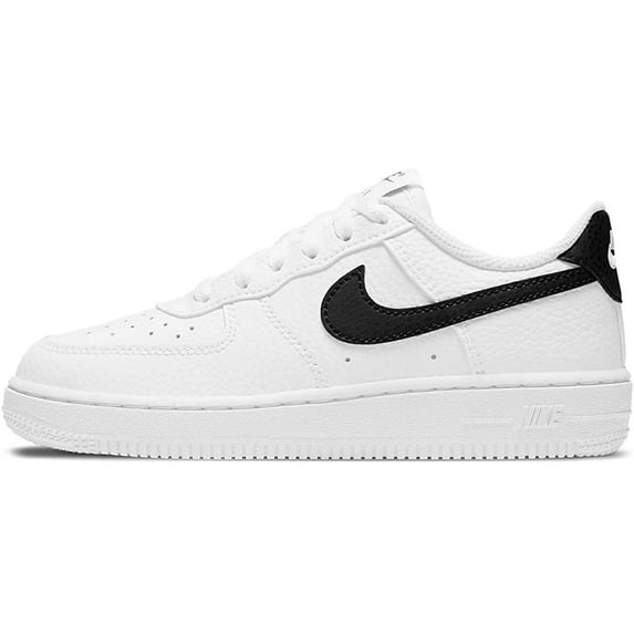 Nike Force 1 Little Boys Casual Shoe Soft Cushioning Unisex Kids White Black 1.5