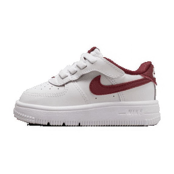 Nike Force 1 Low EasyOn Baby/Toddler Shoes Color: White/Team Red Size: 2C