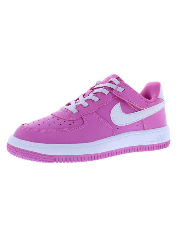 Force 1 Low Easyon PS Girls Shoes Size 9, Color: Playful Pink/White