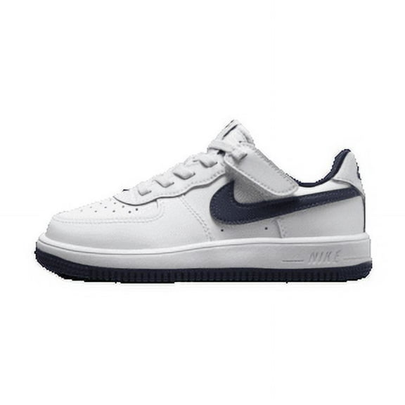 Little Kid's Nike Air Force 1 Low Easyon Wht/Midnight Navy (FN0237 104) - 10