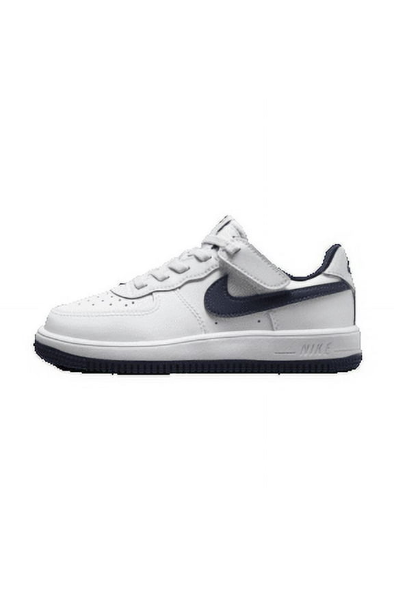Little Kid's Nike Air Force 1 Low Easyon Wht/Midnight Navy (FN0237 104) - 10