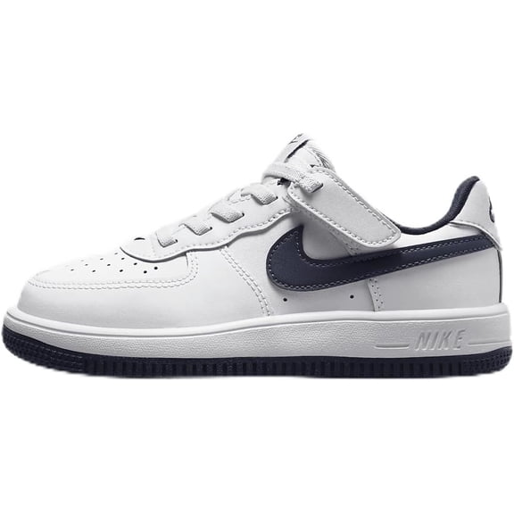 Little Kid's Nike Air Force 1 Low Easyon Wht/Midnight Navy (FN0237 104) - 11.5