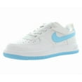 thumbnail image 1 of Nike Force 1 Low Easyon PS Girls Shoes Size 10, Color: White/Aquarius Blue/White, 1 of 4