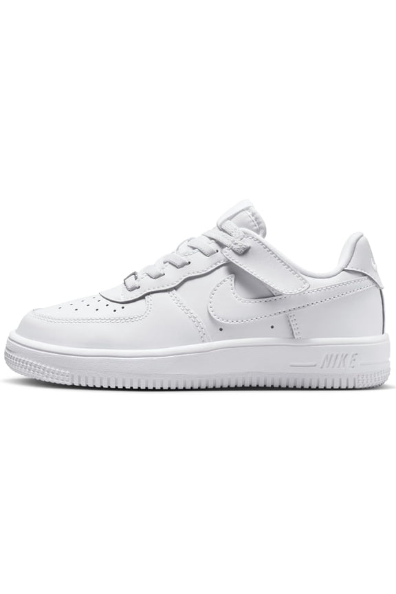 Little Kid's Nike Force 1 Low EasyOn White/White-White (FN0237 111) - 12.5