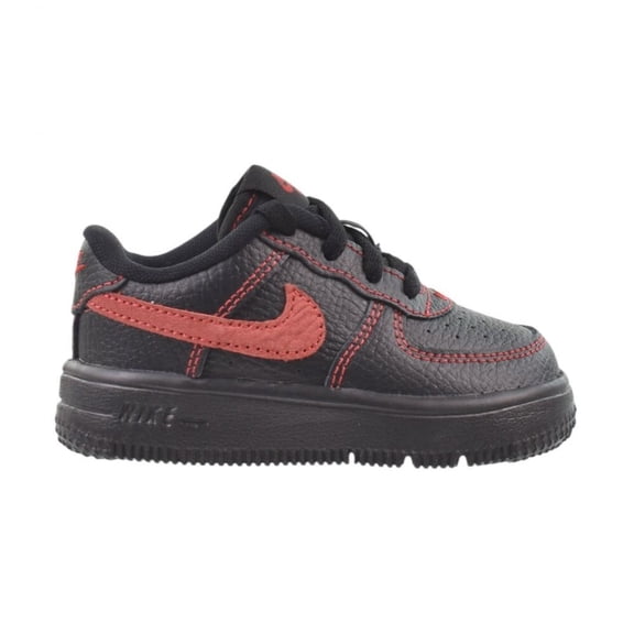 Toddler's Nike Force 1 Low LV8 3 Lace Black/University Red-Black (IM7995 001) - 7