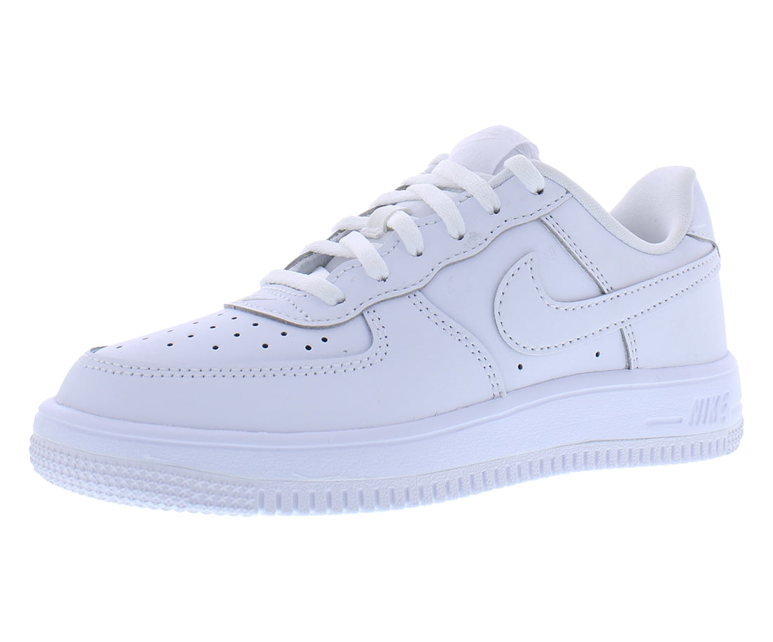 Nike Force 1 Low Lace PS Boys Shoes Size 2.5, Color: White/White/White/White