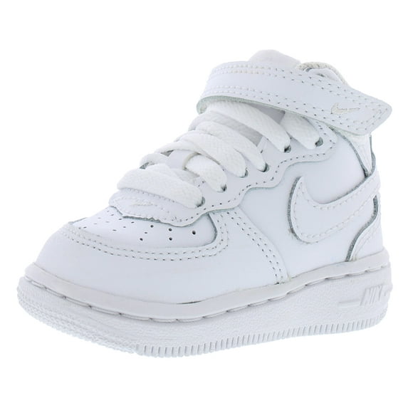 Nike Air Force 1 Mid LE Infant/Toddler Shoes Size 2, Color: White/White