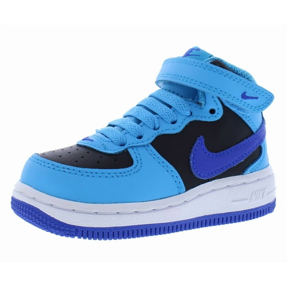 Nike Force 1 Mid Le Infant/Toddler Shoes Size 5, Color: Blue Lightning/Racer Blue