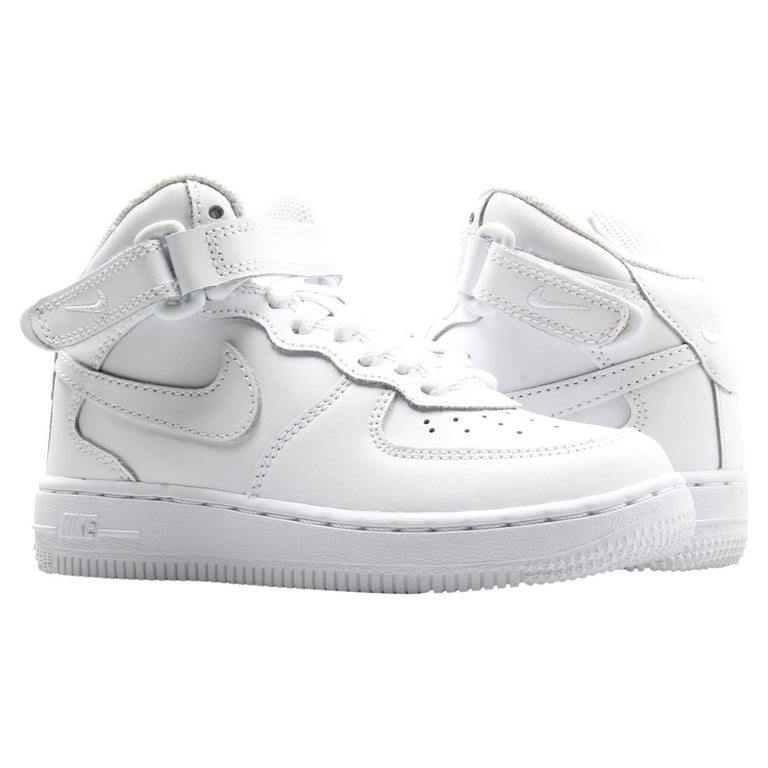 Nike Air Force Mid Kids Basketball Shoes, Leather Upper, Non