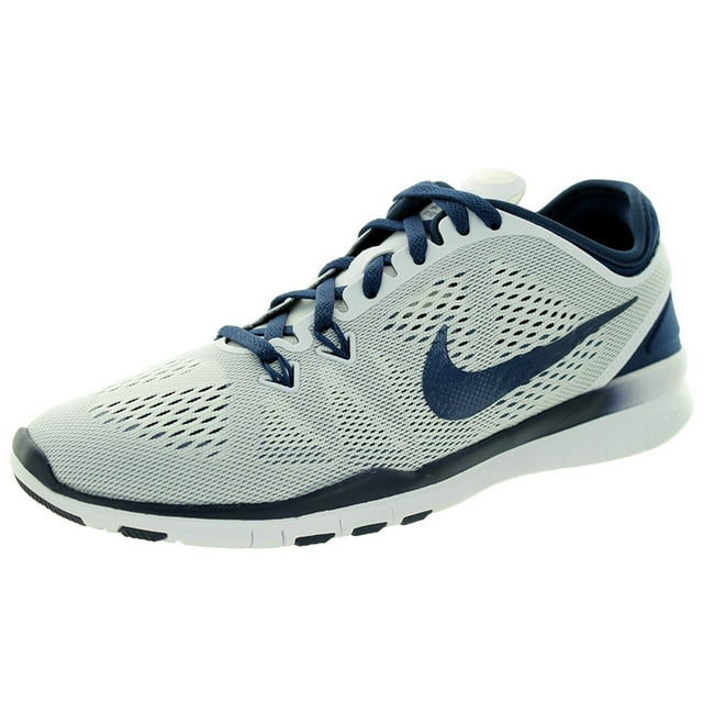 Nike Free 5.0 TR Fit 5 Women's Cross Training Shoes (5.5, WHITE/MIDNIGHT NAVY)
