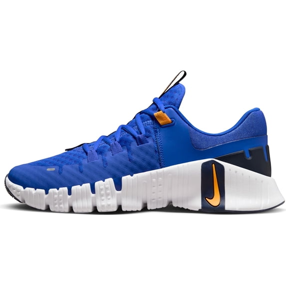 Nike Free Metcon 5 Men's Workout Shoes Racer Blue/White/Obsidian/Sundial, US Footwear Size System, Adult, Men, Numeric, Medium, 9.5