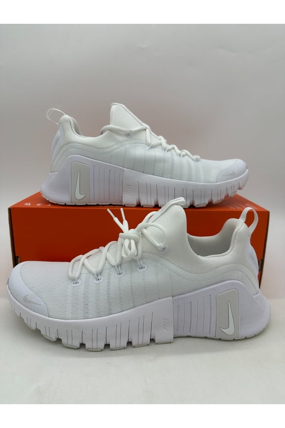Free Metcon 6 Men's Size 11.5 Triple White Gym Athletic Shoes FJ7127 103