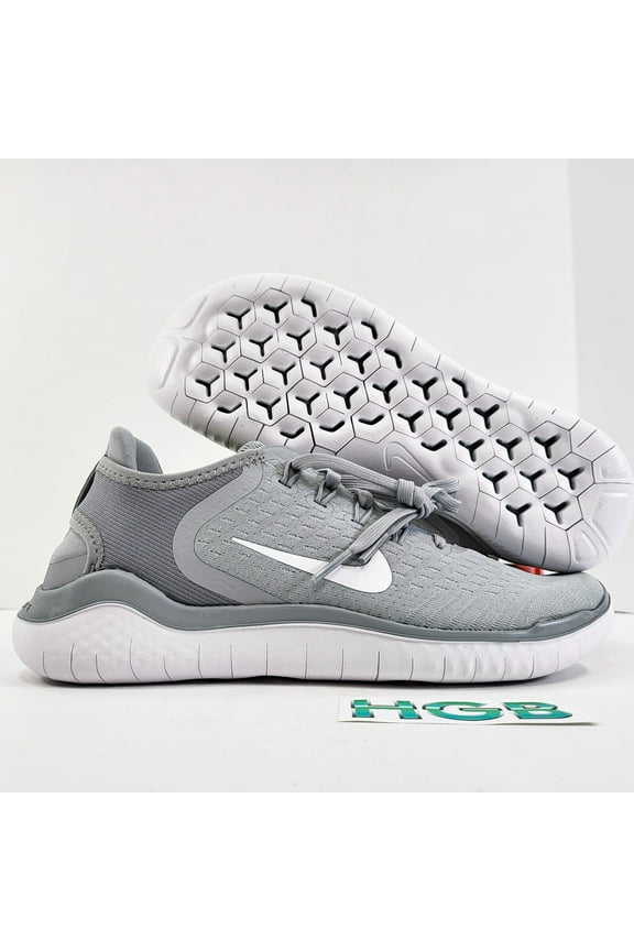 Free RN 2018 942837-003 Women's Wolf Gray/White Low Top Running Shoes JRE18 (9)