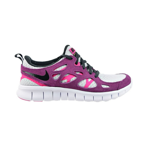 Nike Free Run 2 (GS) Big Kids' Shoes Pure Platinum-White-Pure Sangria dd0163-001