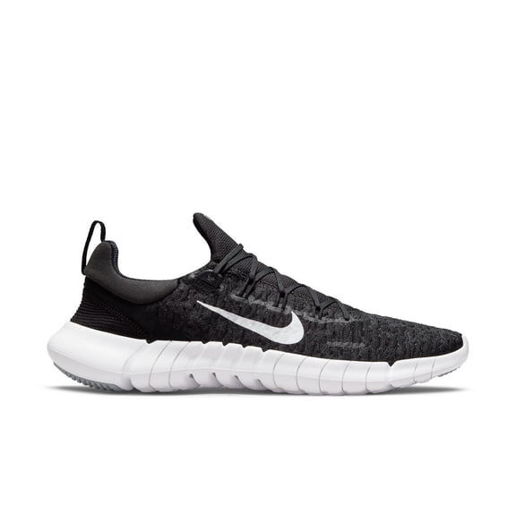 Nike Free Run 5.0 Men's Road Running Shoes Color: Black/Dark Smoke Grey/White Size: 8.5
