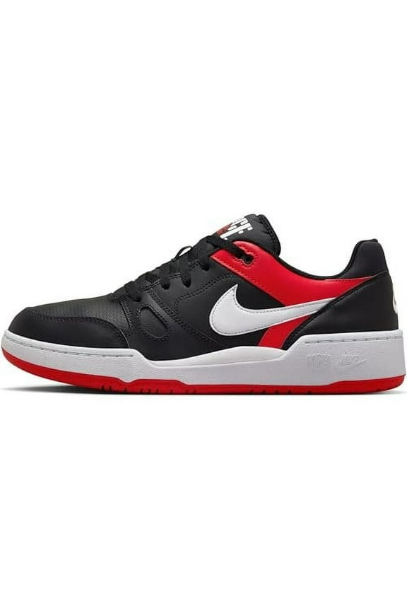 Full Force Low Men's Shoes FB1362-003, Black/University Red/White Size 12