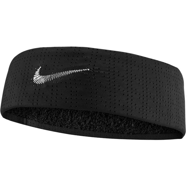 Nike Fury Terry Headband (Black/White,