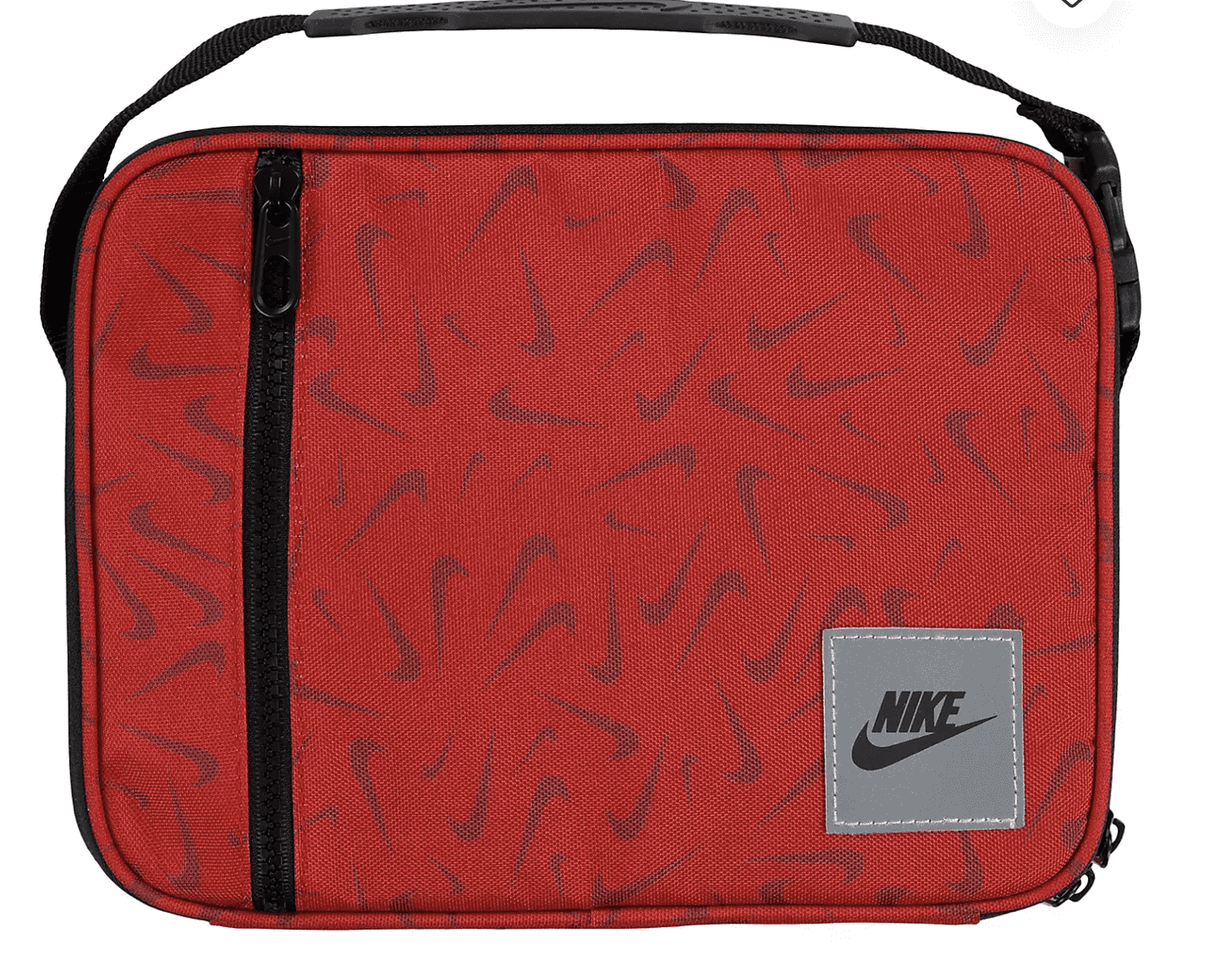 Nike Fuel Pack Lunch Box Hard Shell Red Black With Big Swoosh Logo