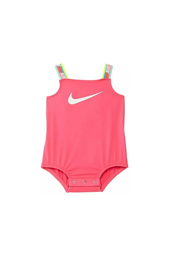 G Rainbow Bubble Romper Baby Girls Sports Bras Size 3M, Color: Hyper Pink/White