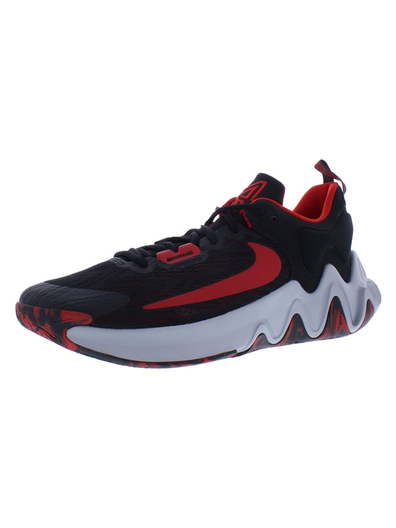 Giannis Immortality 2 Mens Shoes Size 3.5, Color: Black/University Red/Wolf Grey