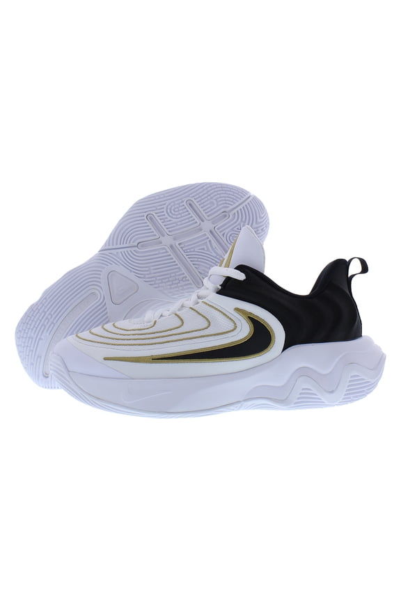 Giannis Immortality 4 GS Boys Shoes Size 4.5, Color: White/Black/Metallic Gold