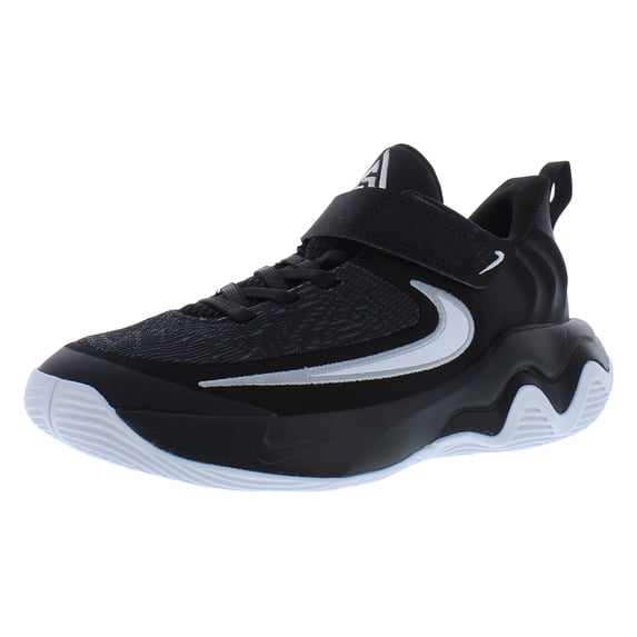 Nike Giannis Immortality 4 PS Boys Shoes Size 1.5, Color: Black/White/Wolf Grey