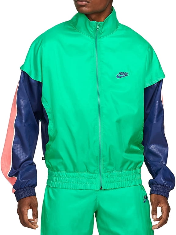 Giannis Mens Lightweight Track Full Zip Woven Jacket Large
