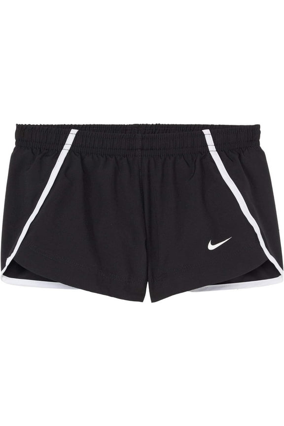 Girl's Dry Sprinter Shorts Black/White Size Small (7-8 Big Kid)
