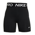 thumbnail image 1 of Nike Girl's NP Dri-Fit 3" Shorts M Black | White, 1 of 6