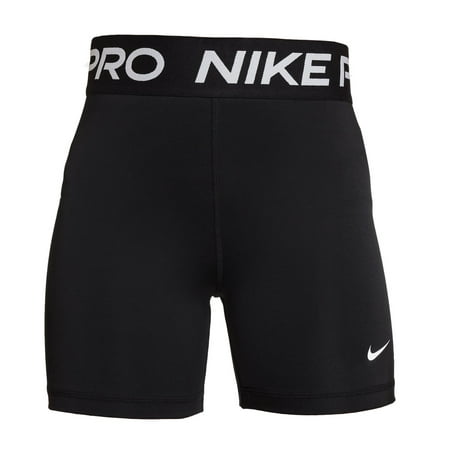 Nike Girls' 3” Pro Shorts (Black, XL)
