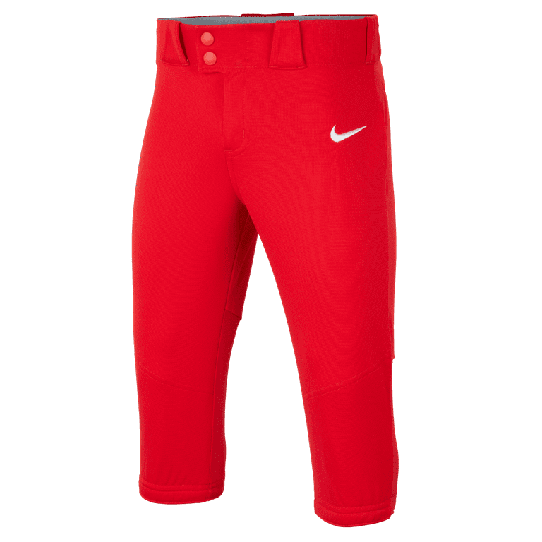 Nike Girls Big Kids Vapor Select Softball Pants, Scarlet and White - Main Image