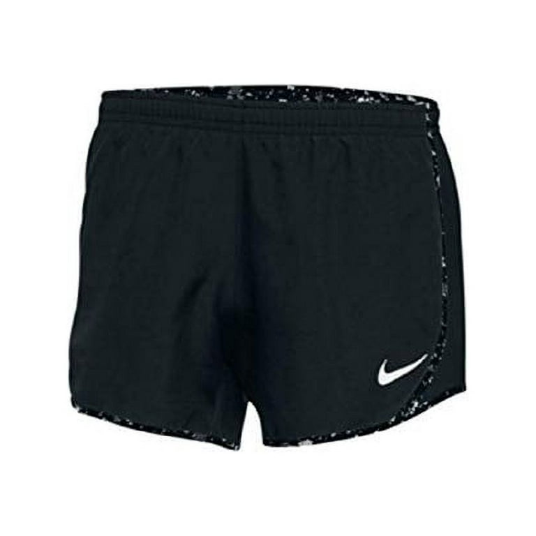 Nike Girls Dry Tempo Running Shorts Youth (Large, Black/Black) 