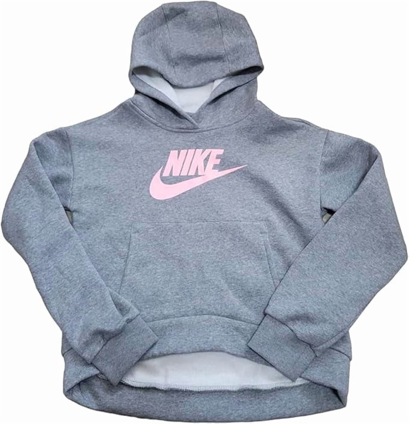 pink and gray nike hoodie