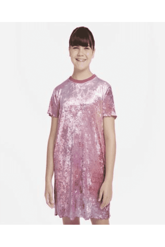 Girls Nike Dress - Girls' Grade School Pink/White Size M