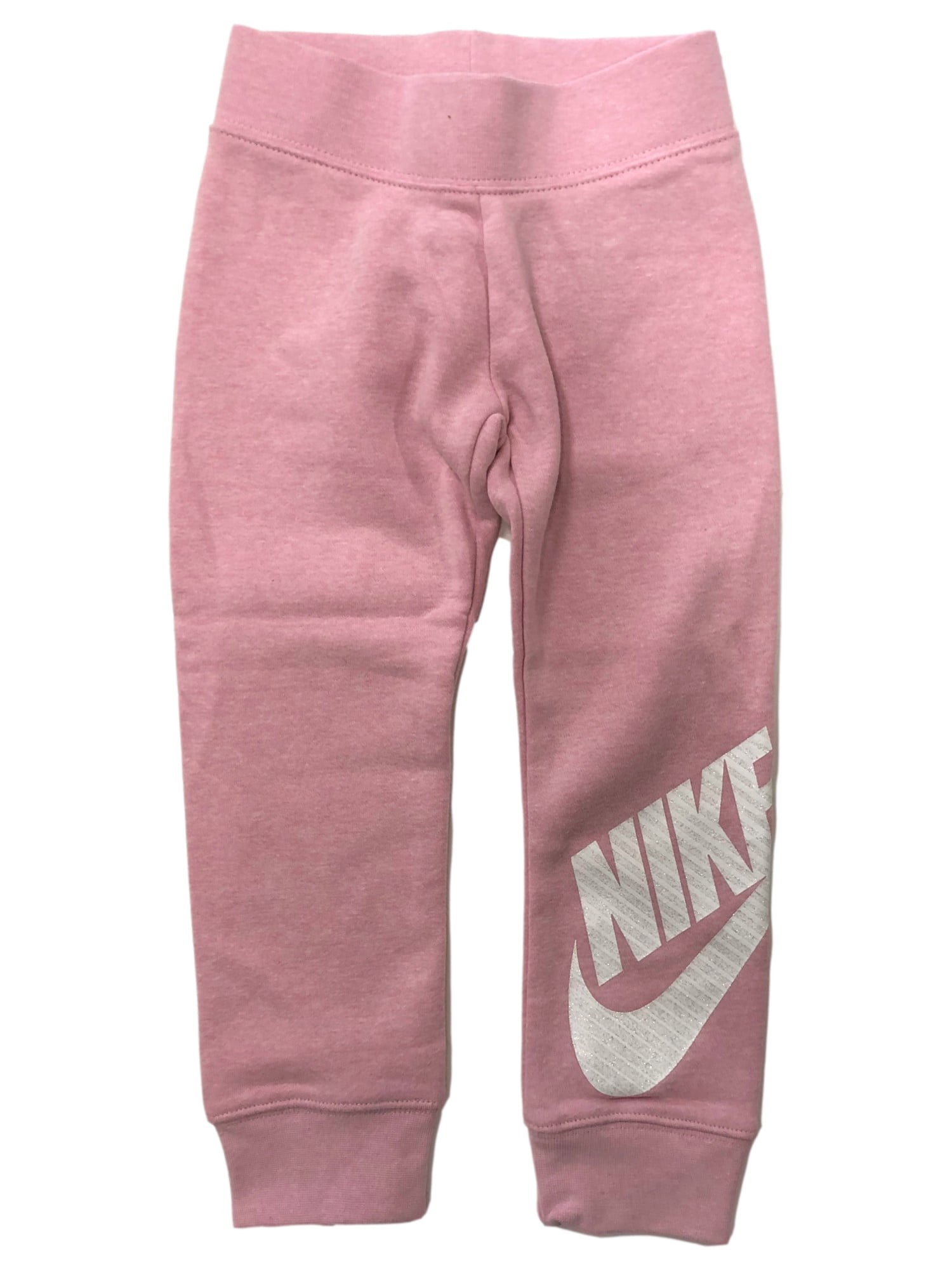 Nike Girls Pink Athletic Joggers Stretch Sweat Pants 4 
