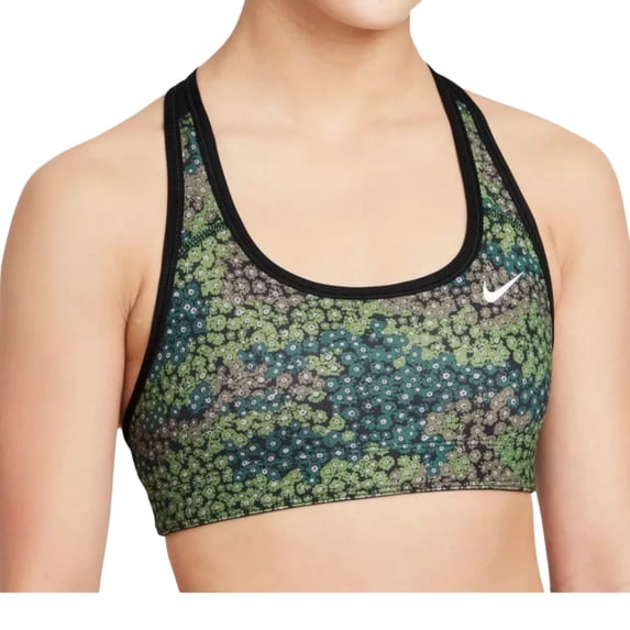Nike Girls' Pro Swoosh Reversible Digi Camo Printed Sports Bra