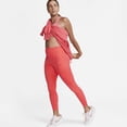 thumbnail image 1 of Nike Go Women's Firm-Support High-Waisted 7/8 Leggings with Pockets Color: Ember Glow/Black Size: 2XL, 1 of 3