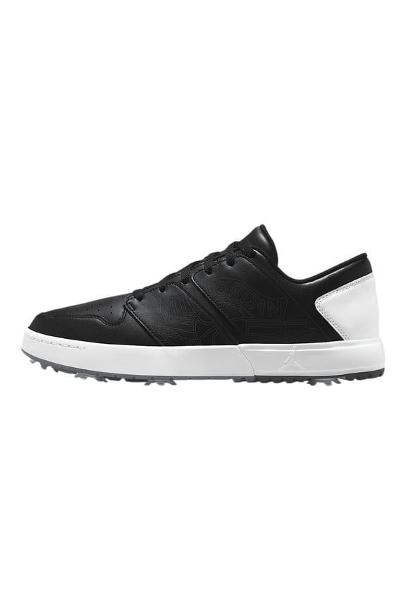 Golf Air Jordan NU Retro 1 G Shoes - Black/White/Grey 003