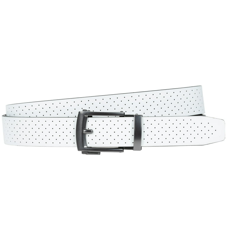 Nike Golf Cut Edge Perf Acu-Fit Belt White