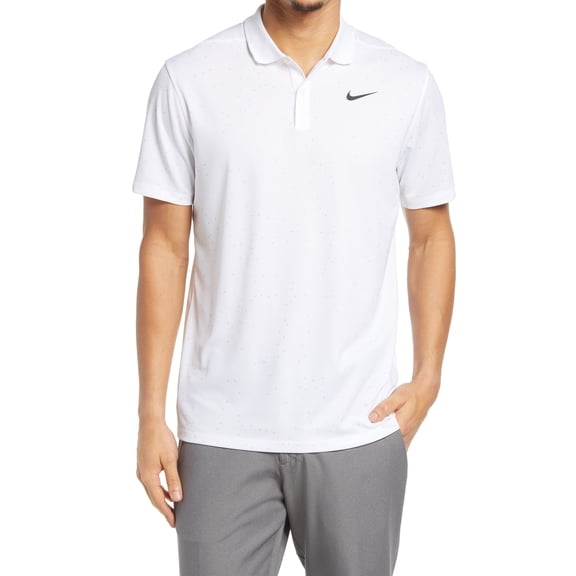 Nike Golf Dri-Fit Victory Polo In White/Black Size Large