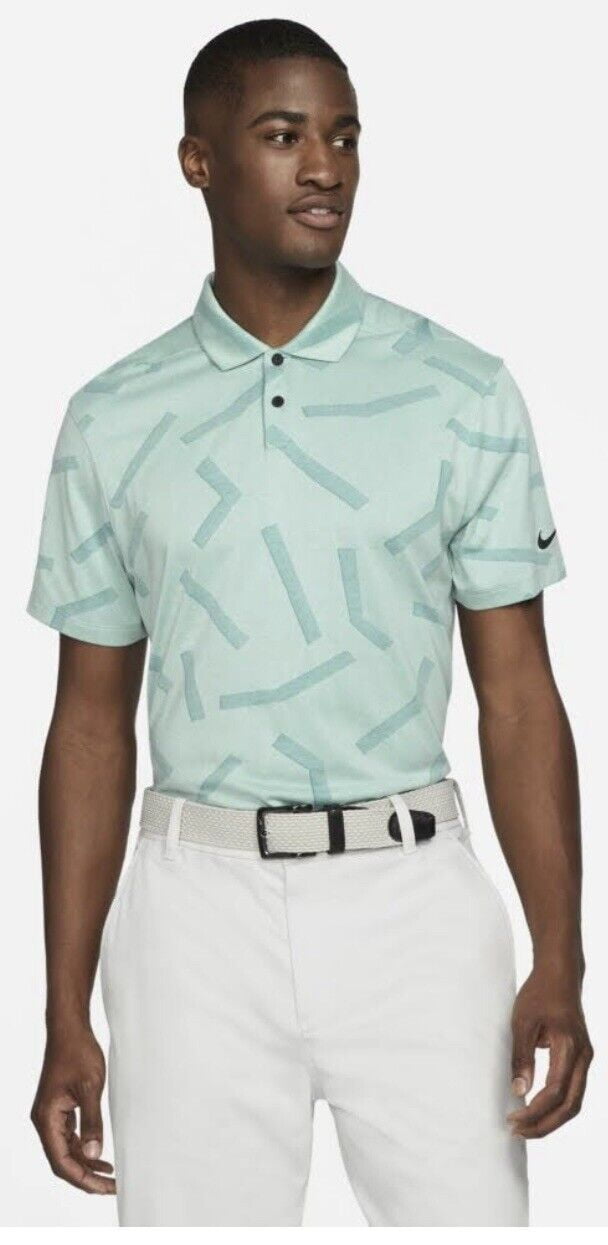 Nike Golf Dry Vapor Line Jacquard Polo Shirt - Green 2XL Nike Golf Dry Vapor Line Jacquard Polo Shirt - Green 2XL