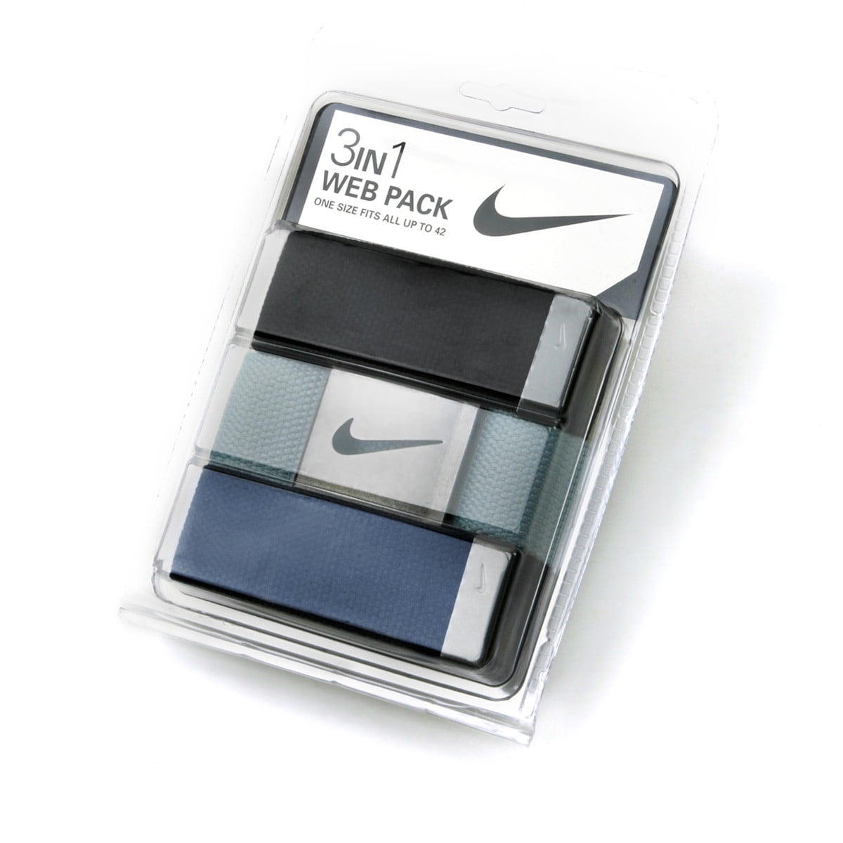 nike men's web golf belt 3 pack