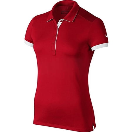 Nike Golf Womens Dri-Fit Solid Victory Swoosh Polo