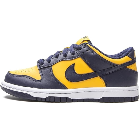 Nike Grade School Dunk Low Michigan Basketball Sneakers Size 4.5