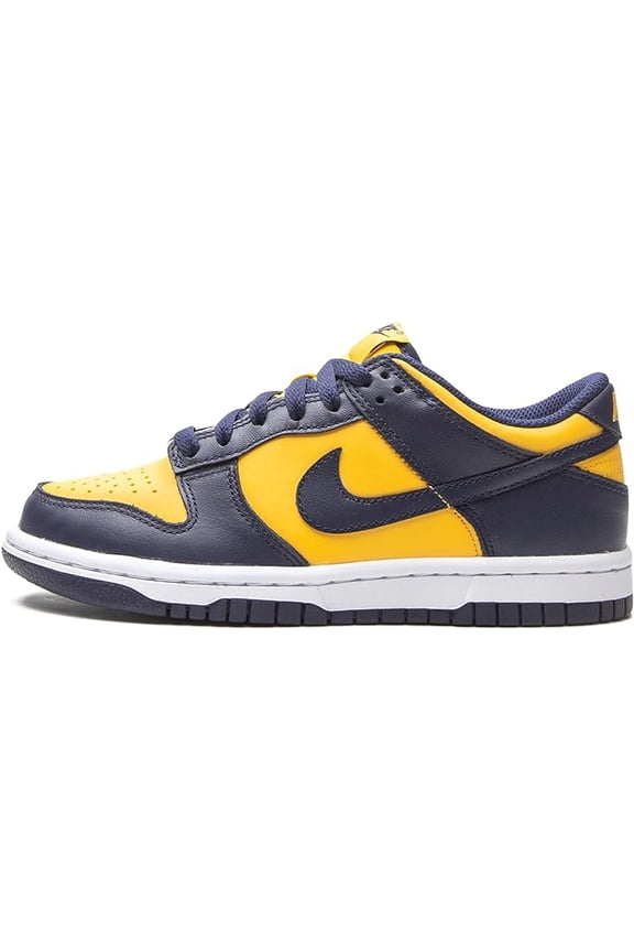 Grade School Dunk Low Michigan Basketball Sneakers Size 4.5