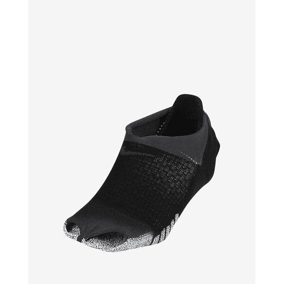 Nike Grip Studio Women's Toeless Footie Socks Black Grey SX7827 010 Size: 5.5-7 Wmn's