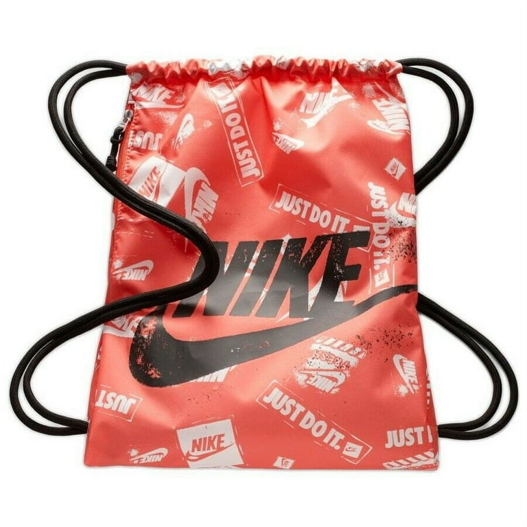 Nike Heritage Gym Sack Bag Orange and Black