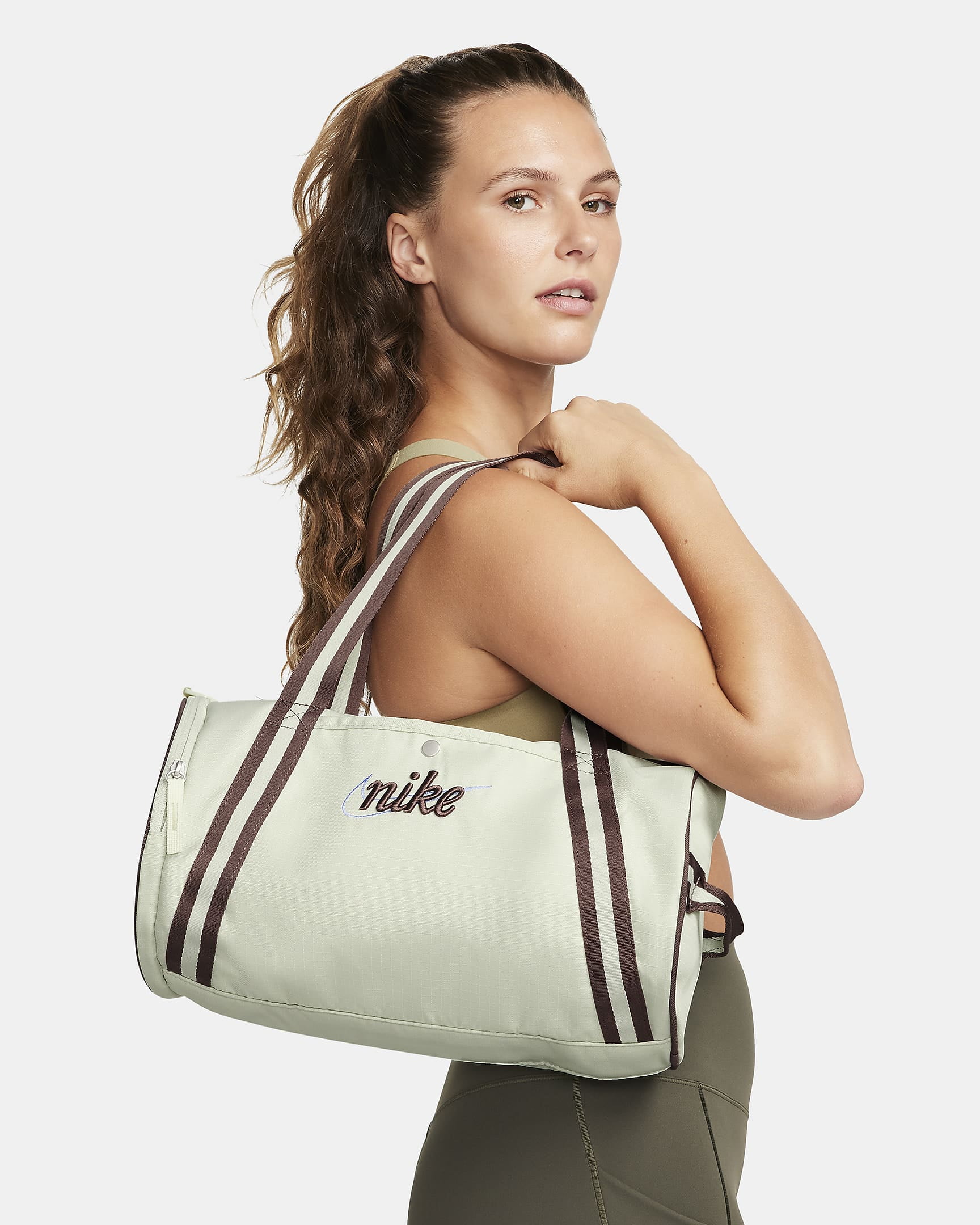 Nike Heritage Retro Female Duffel Bag (13L), Sea Glass/Sail